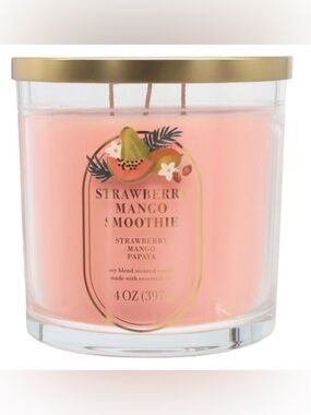 Strawberry Mango Smoothie Scented Candle - 14oz
